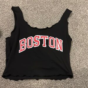 Boston Black Tank Top